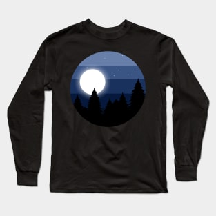 Moonlighting and trees Long Sleeve T-Shirt